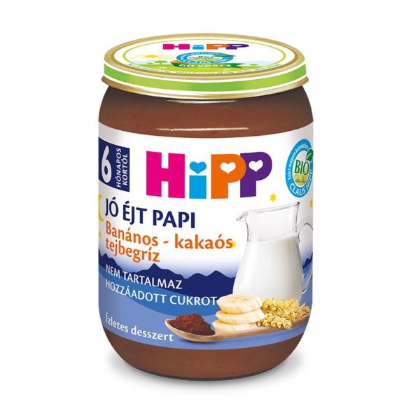 HiPP Bio Jó éjt papi Banános-kakaós tejbegríz 190 g 6 hó+