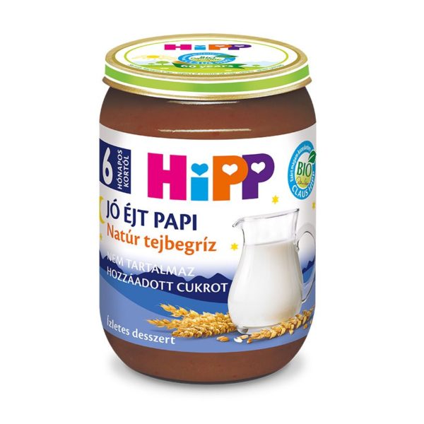 HiPP Bio Jó éjt papi Natúr tejbegríz 190 g 6 hó+