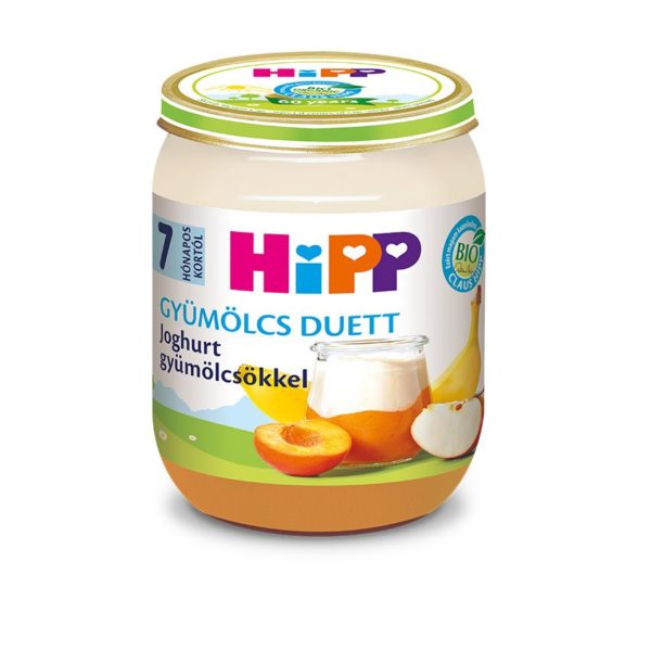 HiPP Bio Joghurt gyümölcsökkel bébiétel 160 g 7 hó+