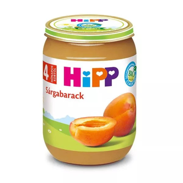 HiPP Bio Sárgabarack bébiétel 190 g 4 hó+