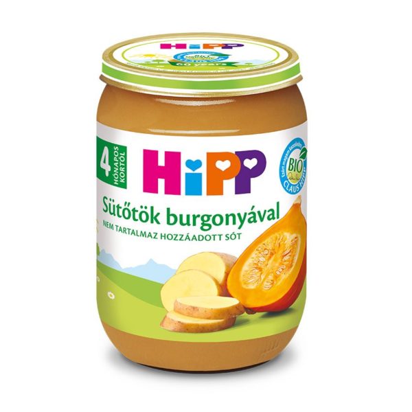 HiPP Bio Sütőtök burgonyával bébiétel 190 g 4 hó+