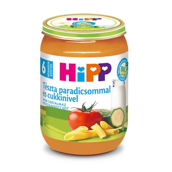 HiPP Bio Tészta paradicsommal és cukkinivel bébiétel 190 g 6 hó+