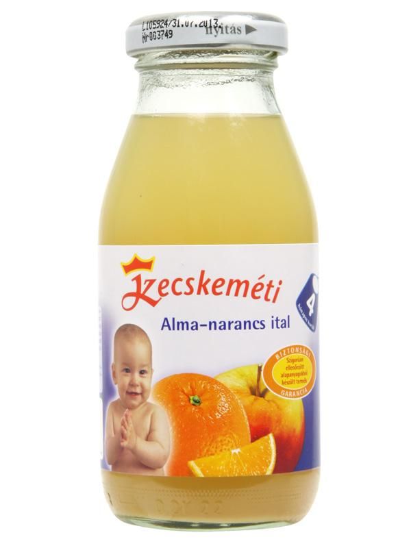 Kecskeméti Alma-narancs ital 200 ml 4 hó+