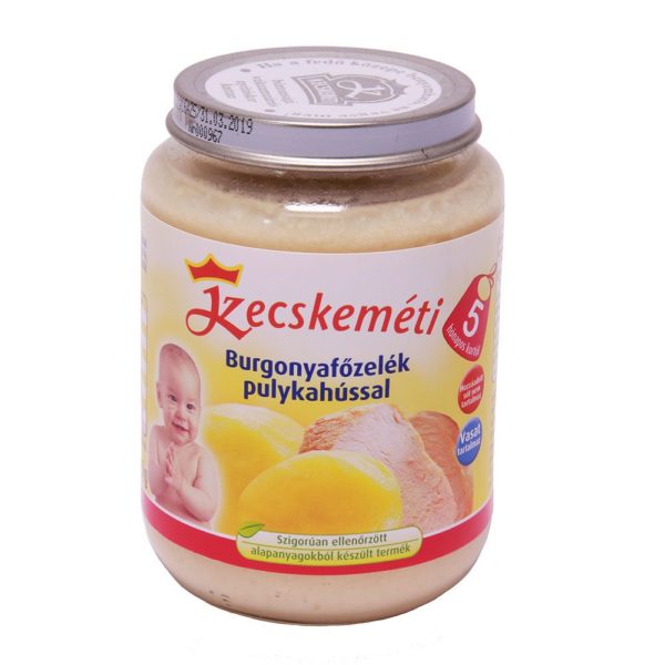 Kecskeméti Bébiétel Burgonyafőzelék pulykahússal 190 g 5 hó+