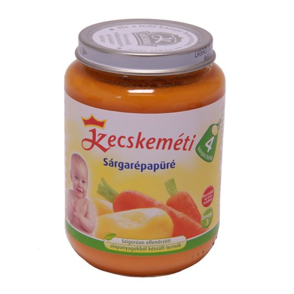 Kecskeméti Sárgarépapüré bébiétel 190 g 4 hó+