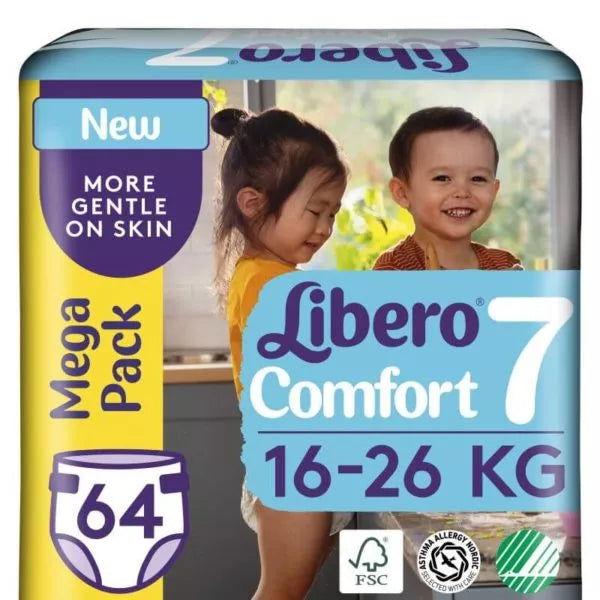 Libero Comfort 7 nadrágpelenka (16-26 kg) Mega Pack 64 db