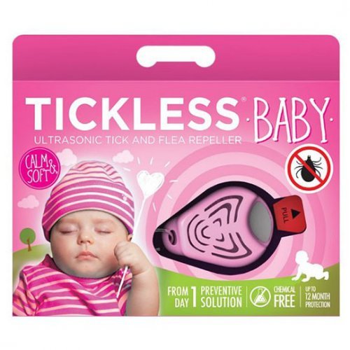 Tickless Baby Pink Ultrahangos kullancsriasztó babák számára 1 db