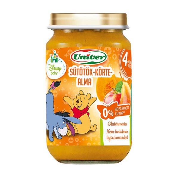 Univer Sütőtök-körte-alma bébidesszert 163 g 4 hó+