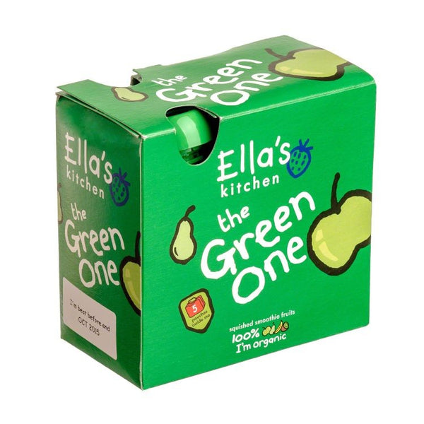 Ella’s Kitchen Organikus Zöld gyümölcsös smoothie bébiétel 6 hó+ 5x 90 g