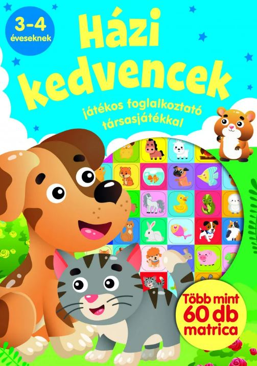 Házi kedvencek-Játékos foglalkoztató társasjátékkal