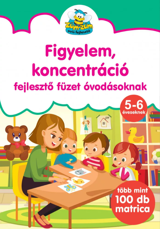 Figyelem, koncentráció - fejlesztő füzet óvodásoknak