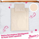 Babaágynemű, Babaágynemű huzat, Babapárna, Babalepedő, Babatakaró, Borostyános, Babaágy, Egyszínű - mogyoró