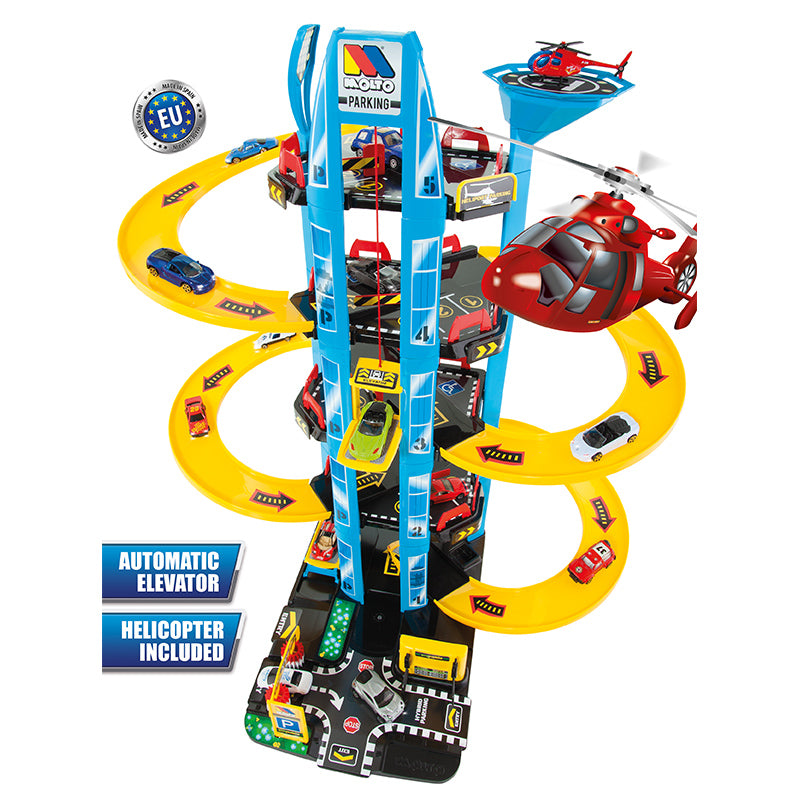 Molto 5 emeletes parkolóház helikopterrel 3 év+