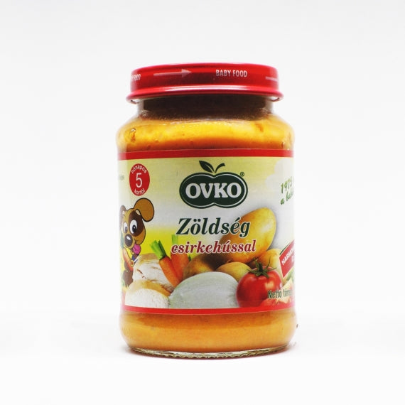Ovko Zöldség csirkehússal bébiétel 5 hó + 190 g
