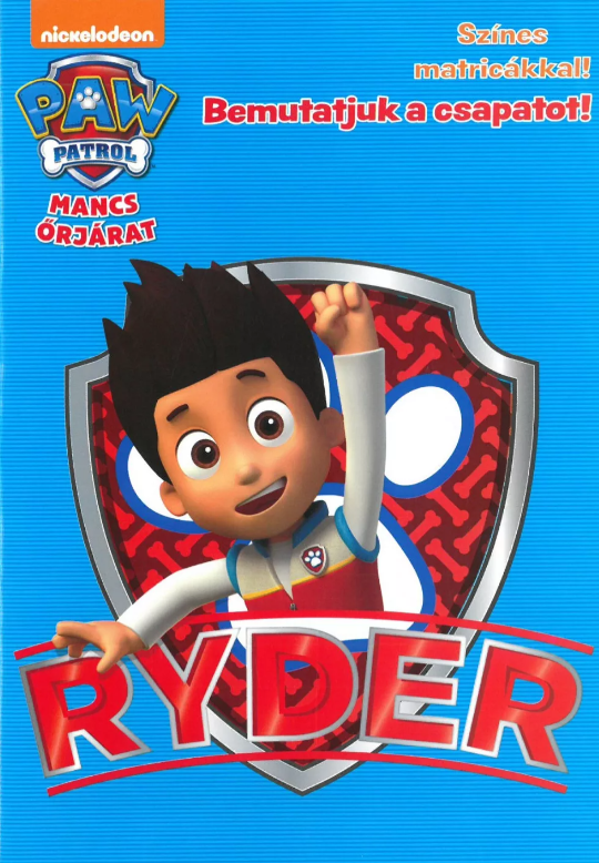 Mancs: Ryder - Színes Matricákkal